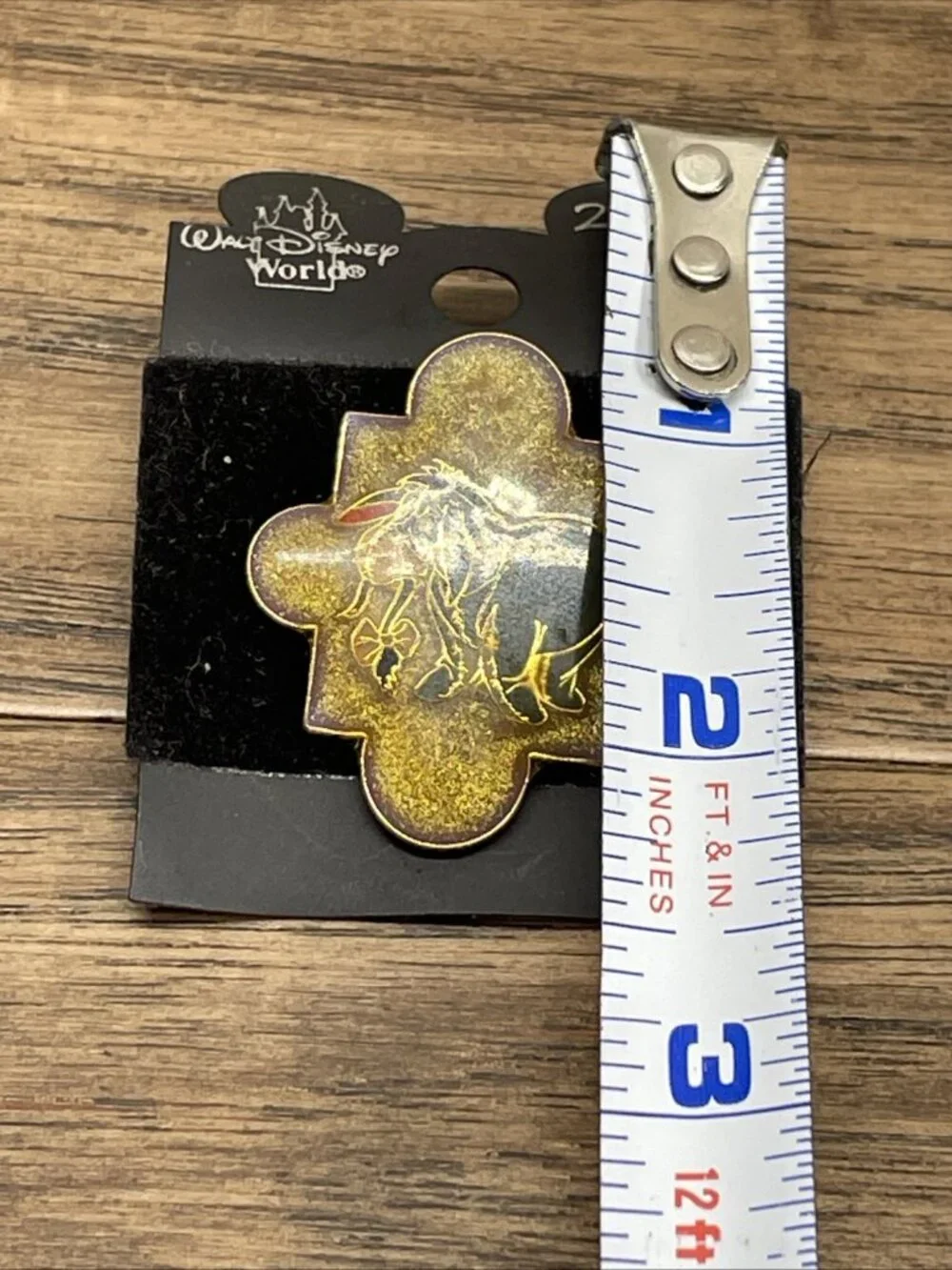 Vintage 2000 Disney Winnie the Pooh Eeyore Glitter Puzzle Piece Pin KG JD
